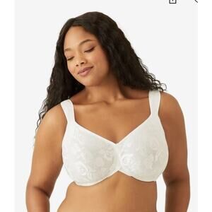 Wacoal Awareness Full Figure Underwire Bra 85567 White Bra Sz 42D NEW